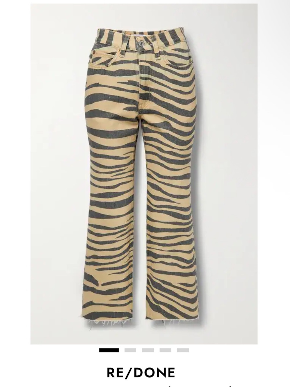 Re/done zebra jeans